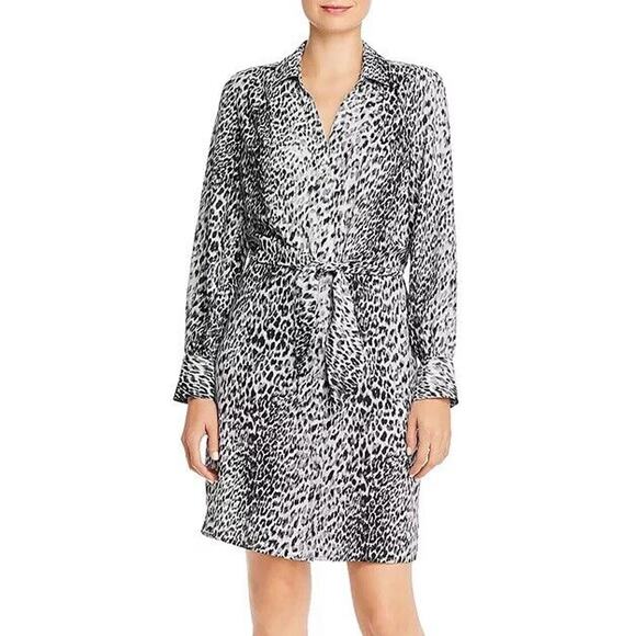 Brochu Walker Madsen Shirt Dress Leopard Print Contemporary Capsule Size XS